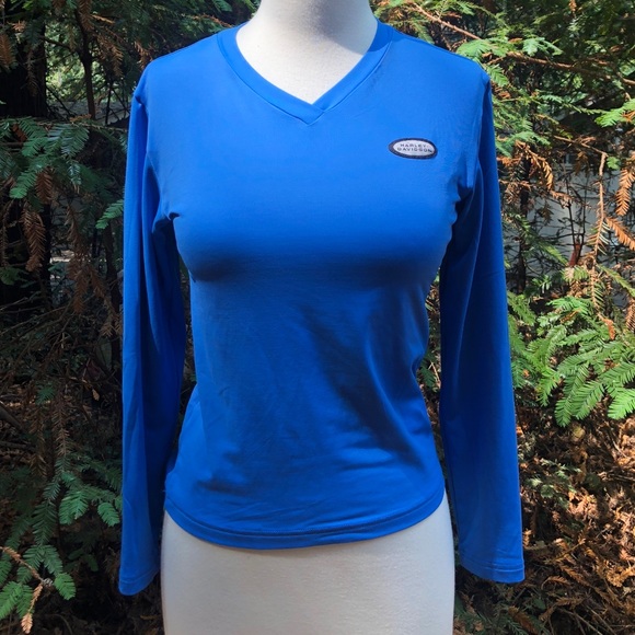 Harley Davidson Blue Long Sleeve ✂️ Final Cut - Picture 1 of 4